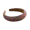 New sponge fashionable wide-edge headband from Europe and America, a versatile wide-edge hair pressure and face-washing accessory for girls. Wholesale Item Picture